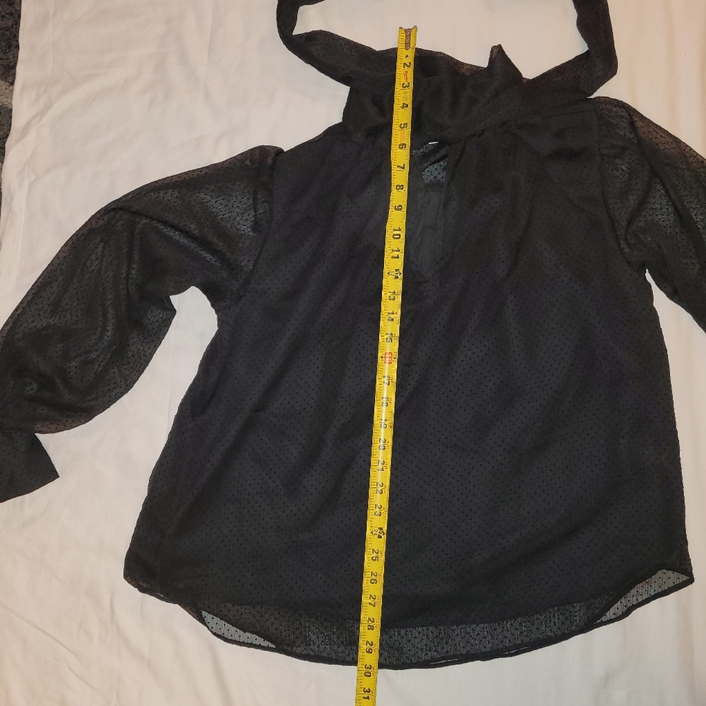 H&M BLACK BLOUSE / SHIRT - Picture 2 of 10